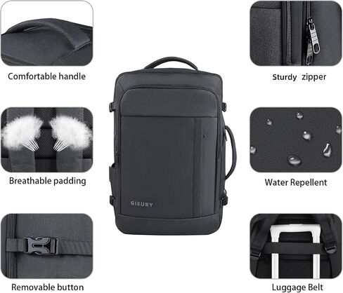 Carry On Backpack, 50L Travel Backpack, Luggage Backpack TSA Flight Approved Laptop Backpack for Men & Women, Large Expandable Backpack 40L Daypack Lightweight Business Weekender Bag in Saudi Arabia