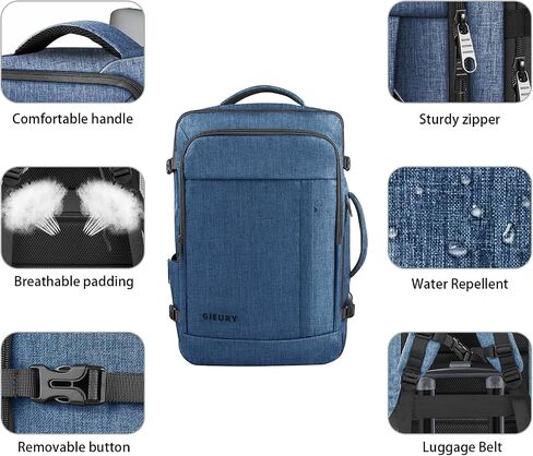 Carry On Backpack, 50L Travel Backpack, Luggage Backpack TSA Flight Approved Laptop Backpack for Men & Women, Large Expandable Backpack 40L Daypack Lightweight Business Weekender Bag in Saudi Arabia