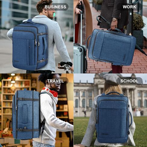 Carry On Backpack, 50L Travel Backpack, Luggage Backpack TSA Flight Approved Laptop Backpack for Men & Women, Large Expandable Backpack 40L Daypack Lightweight Business Weekender Bag in Saudi Arabia