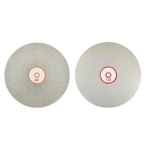 Diamond Polishing Disc Set 2 PCS, ENLAYER 4Inch Diamond Polishing Disc 60/120 Grit Wheel Lapping Grinding Disc Tool for Cutting or Sanding Stone and Glass