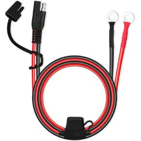 SAE Extension Cable, 2FT 10AWG SAE Battery Connector, Ring Terminal Harness Accessory Cable