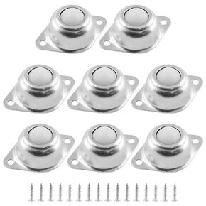 8 Pcs 1 Inch Roller Ball Transfer Bearings, Nylon Conveyor Roller Ball, Roller Casters for Transmission Furniture Wheelchair