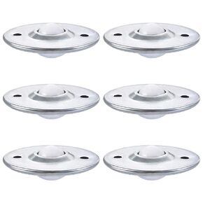 uxcell Ball Transfer Bearing Unit 22mm 7/8" 55Lbs Nylon Flange-Mount Type for Transmission Pack of 6