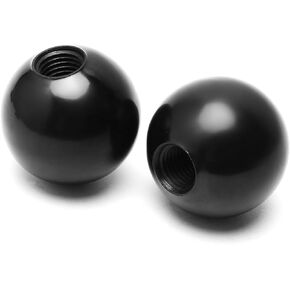 Othmro 2pcs Thermoset Ball Knob M16 Female Thread Machine Handle 2" Diameter Smooth Rim