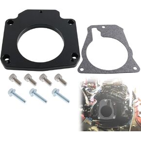 LS Throttle Body Adapter for LS3 4 Bolt Intake to LS1 3 Bolt TB DBW LS2 LH6 L92 L76 LY2 LY5 LY6 LC9 LFA LH8 LMG L98 L9H L20 L94 LZ1 L99 L96 LC8 L77 551567 Black