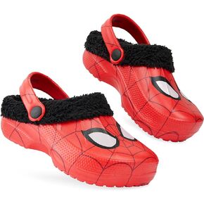 Marvel Boys Clogs, Fleece Lined - Spiderman Gifts