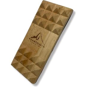 Snowboard Stomp Pad - Made from Sustainable Wood - 3" x 7" Surface Area - Unique Design and Style That Fits Any Board - Stand Out on The Slopes