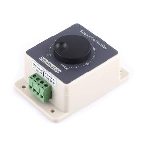 DC Motor Speed Controller, 10-60V 20A Pulse Width Modulator PWM HHO RC Speed Regulator Motor Speed Controller Waterproof Shell High Power 20A with Housing