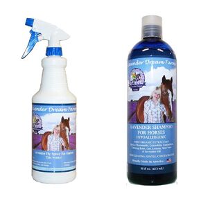 Natural Lavender Fly Spray for Horses + Lavender Shampoo for Horses