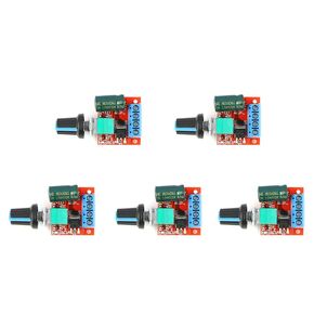 5Pcs 5V-28V 5A DC Motor PWM Speed Controller Switch 90W Mini Voltage Regulator LED Light Switch Dimmer Speed Control Module