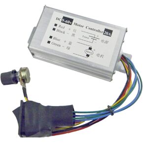 CHANCS PWM Speed Controller DC 10V-60V 20A with Adjustable Driver Switch Motor Control Module