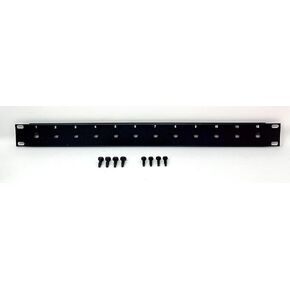 Loaded Adapters 12 Port ST Fiber Optic Cable Distribution Patch Panel (Loaded 1u) 19" with ST Female/Female