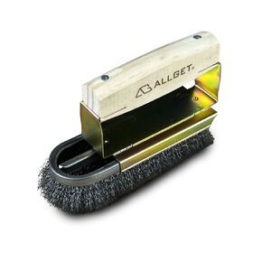 Iron-Shaped Brass Wire Brush, Low-Hardness Brass Wire, Suitable for Powerful Cleaning on Softer Metal Surfaces, Less Likely to Produce Scratches.