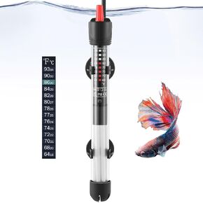 FEDOUR Aquarium Heater 50W 100W 300W, Submersible Glass Fish Tank Heater for Fresh and Salt Water (300W)