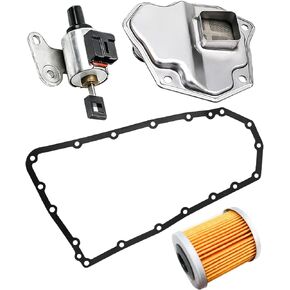 Automatic Transmission Filter CVT Oil Cooler Filter Oil Pan Gasket Kit and CVT Transmission 3.5 Stepper Motor Fit for Nissan Altima Maxima Murano Replace 31728-1XF03 31397-1XF0D