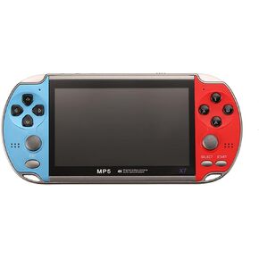 Console, X7 4.3 Inch Video Game Console Handheld Game Players Double Rocker 8GB Memory Built in 1000 Games MP5 Game Controller TV Output
