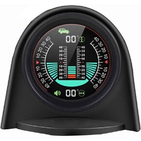 Car Digital Inclinometer, Vehicle Inclinometer Level Tilt Gauge HUD Angle Slope Meter High Accuracy for Off Road Vehicle