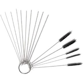 YXQ Carb Carburetor Wire Brush Cleaner Nylon Cleaning Tool Set 10 Needles+5 Brushes 3.94 inch X 3mm/4mm/5mm/6mm/7mm