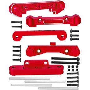 Alloy Arm Suspension Mount Upgrades Part for 1/8 Typhon&Kraon&Outcast&Notorious 6s BLX,1/7 Felony&Mojave 6s BLX,Front Rear Arm&Rear Upper Arm Suspension Mount Hops up,Pink