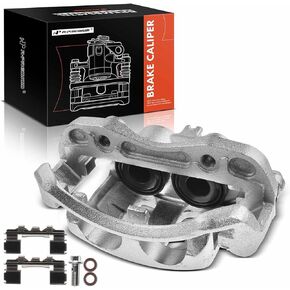 A-Premium Disc Brake Caliper Assembly with Bracket Compatible with Select Nissan Models - Frontier 1999 2000 2001 2002, V6 3.3L - Front Left Driver Side