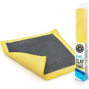 Clay Decontamination Towel - Professional Detail Products - Proven Cleaning & Release of Paint Contaminants; Increase Wax & Sealant Bond; Enhance Paint Gloss & Color; Fine Grade (12x12inches)