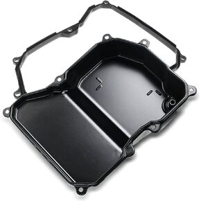 A-Premium Transmission Oil Pan with Drain Plug & Gasket Compatible with Volkswagen Jetta 2005-2016, Passat 2012-2016, Golf 2010-2018, 6-Speed Automatic Transmission
