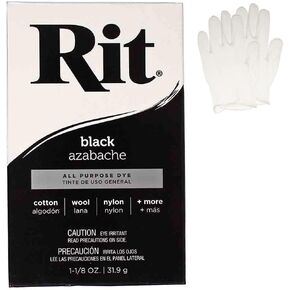 All Purpose Concentrated Rit Dye Powder with Plastic Gloves for Clothing, Décor, and Crafts – Color Remover (1 Pack)