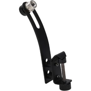 Drum Microphone Shockproof Clip Rim Mount Holder, Metal Universal Adjustable Tom Mic Set Clamp