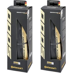Continental Pair Grand Prix 5000 Folding Tires 700x28c Black Cream Road Race