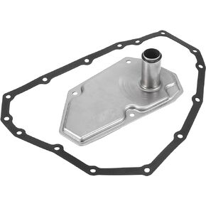 X AUTOHAUX 31726-6A00A 31728-3JX0A 31728-3JX0B 31728-3JX0C Car Transmission Filter Oil Pan Gasket Set for Nissan Sentra 2013-2018