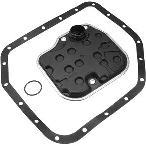 X AUTOHAUX 1 Set Automatic Transmission Filter Oil Strainer Oil Pan with Gasket FK340 353300W021 3533020020 for Toyota Yaris Corolla Matrix 2000-2013