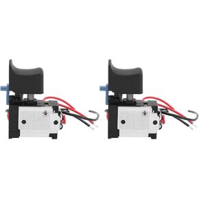 2Pcs Power Tool Trigger Switch Trigger Speed Control Accessory Trigger Electrical Drill Switch for Angle Grinder Accessory DC 7.2-24V 16A