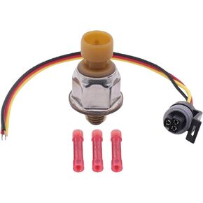 MOTOKU ICP Fuel Injection Pressure Sensor and Connector Harness Pigtail Kit for 6.0L Ford Powerstroke E-350 F-250 F-350 F-450 F-550 E-450 Super Duty 2004-2010