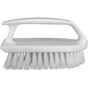 STAR BRITE Heavy-Duty Hand Scrub Brush – 6-Inch Medium To Stiff Bristle Cleaning Tool for Floors, Upholstery, Tiles, Kitchens & Bathrooms (040027)