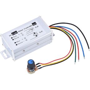 PWM DC Motor Speed Controller,9-60V 20A 1200W 25KHz Control Switch Motor Speed Regulator 9V 12V 24V 48V 60V for DC Electric Fan