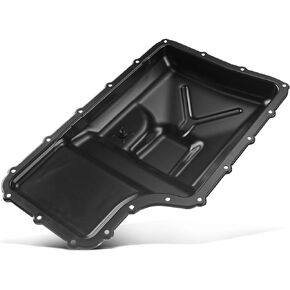 A-Premium Transmission Oil Pan Sump with Drain Plug Compatible with Ford F-250 Super Duty 2011-2017, F-350 Super Duty 2011-2018, E-350 Super Duty 2016-2018, E-450 Super Duty 2016, F-450 Super Duty