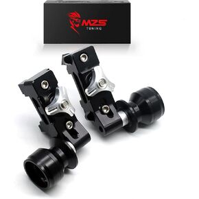 MZS Motorcyel Swingarm Spools Sliders, Rear Wheel Chain Adjuster Block Axle Stand Pick Up Hook Compatible with FZ07 2014-2017 | MT07 2018-2020 | XSR700 2016-2020 in Saudi Arabia
