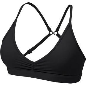 YEOREO Sports Bras for Women Workout Cross Back Gym Bra Padded Light Impact Strappy Yoga Crop Top