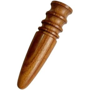 1pc Wood Leather Burnishing Tool, Leather Edge Burnisher Tool, Burnishing Leather Craft Accessories for Leather Working (Style A)