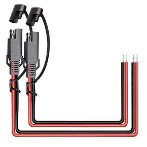 iMESTOU 16AWG SAE Cables SAE Power Extension Cable 2 Pin Quick Disconnect DC Connector Cord Plugs 12V 30CM with Waterproof Caps for Motorcycle Car Battery Jump Starter Solar Applications(5PCS)
