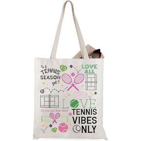 WCGXKO Tennis For Women Tennis Lover Gift Tennis Team Gift Tennis Player Gift Tennis Tote Bag Sport Lover Gift