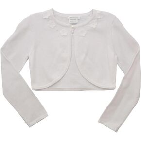 Bonnie Jean Girl's White Sweater Cardigan