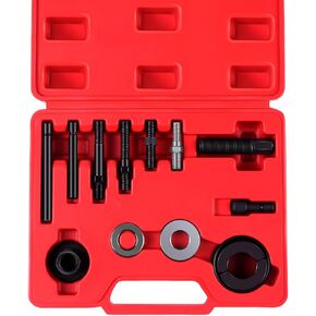 ECCPP Power Steering Pump Pulley Puller Installer Alternator AC 13pc Tool Kit Fit for GM for Ford for Chrysler engines