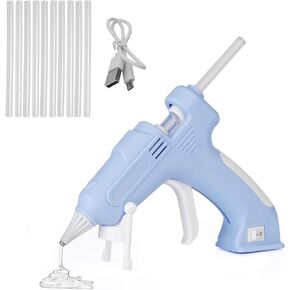 Cordless Hot Glue Gun Glue Gun Fast Preheating Gun Kit with 20 Pcs Sticks USB Rechargeable Cordless Glue Gun for Quick Home Repairs, Arts, Crafts, DIY and Festival Decorations