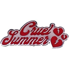 Cruel Summer Banana Taylor 80s Song Broken Hearts Heartache Heartbreak Pop Music Star Singer 1.2" Enamel Pin Badge