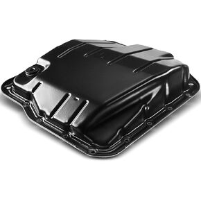 A-Premium Transmission Oil Pan with Drain Plug Compatible with Toyota Avalon 05-07, Camry 04-09, Corolla 09-13, Highlander 04-13, Matrix 09-13, RAV4 06-12, Sienna 04-10, Solara 04-08