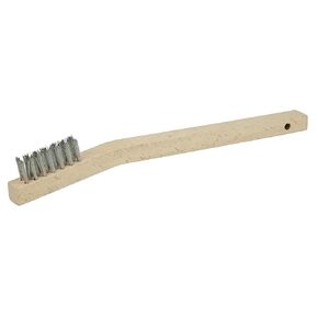 Weiler 44805 Vortec Pro Small Hand Wire Scratch Brush, Stainless Steel Fill, Wood Handle, 3 x 7 Rows (Pack of 36)