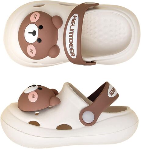 Drecage Kids Clogs Garden Shoes Girls Boys Lightweight Beach Pool Shower Slip On Toddler Slippers Cartoon Children Summer Sandals(Toddler/Little Kids) in Saudi Arabia