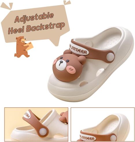 Drecage Kids Clogs Garden Shoes Girls Boys Lightweight Beach Pool Shower Slip On Toddler Slippers Cartoon Children Summer Sandals(Toddler/Little Kids) in Saudi Arabia