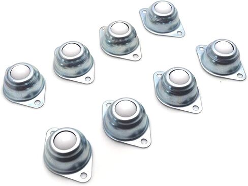8Pcs Roller Casters 1/2inch Ball Transfer Units Bearing 360 Degrees Universal Wheel Conveyor Roller (Nylon) in Saudi Arabia